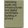 Rethinking public key infrastructures and digital certificates - building in privacy door S. Brands