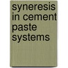 Syneresis in cement paste systems by M.R. de Rooij