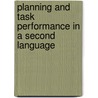 Planning and task performance in a second language by R. Ellis