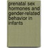 Prenatal sex hormones and gender-related behavior in infants