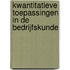 Kwantitatieve toepassingen in de bedrijfskunde