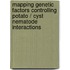 Mapping genetic factors controlling potato / cyst nematode interactions