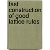 Fast construction of good lattice rules by D. Nuyens