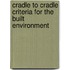 Cradle to cradle criteria for the built environment