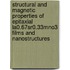 Structural and magnetic properties of epitaxial La0.67Sr0.33MnO3 films and nanostructures