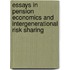 Essays in pension economics and intergenerational risk sharing