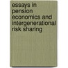 Essays in pension economics and intergenerational risk sharing door S.J. Vos