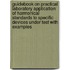 Guidebook on practical laboratory application of harmonical standards to specific devices under test with examples