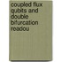 Coupled flux qubits and double bifurcation readou