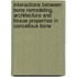 Interactions between bone remodeling, architecture and tissue properties in cancellous bone