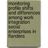 Monitoring profile shifts and differences among work integration social enterprises in Flanders