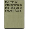 The role of information in the take-up of student loans by H. Oosterbeek