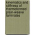 Kinematics and stiffness of thermoformed plain-weave laminates