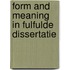 Form and meaning in Fulfulde dissertatie