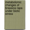 Metabolomic changes of Brassica rapa under biotic stress door I. Bayoumi Abdel Farid Ali