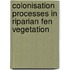 Colonisation processes in riparian fen vegetation