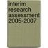 Interim research assessment 2005-2007