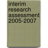 Interim research assessment 2005-2007 door J. van Amerongen