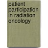 Patient participation in radiation oncology door E.M. Timmermans