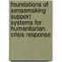 Foundations of Sensemaking Support Systems for Humanitarian Crisis Response
