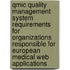 Qmic Quality Management System Requirements For Organizations Responsible For European Medical Web Applications