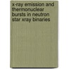 X-ray emission and thermonuclear bursts in neutron star Xray binaries door G. Zhang