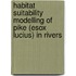 Habitat suitability modelling of pike (Esox lucius) in rivers