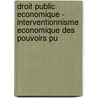 Droit public economique - interventionnisme economique des pouvoirs pu door P. Quertainmont