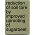 Reduction of soil tare by improved uprooting of sugarbeet
