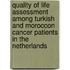 Quality of life assessment among Turkish and Moroccon cancer patients in the Netherlands