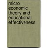 Micro economic theory and educational effectiveness by J. Scheerens