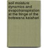 Soil moisture dynamics and evapotranspiration at the fringe of the Botswana Kalahari
