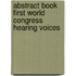 Abstract book first world congress hearing voices