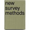 New survey methods door M.G. de Jong