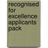 Recognised for Excellence Applicants Pack door Efqm
