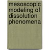 Mesoscopic modeling of dissolution phenomena door F. Verhaeghe