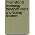 International bloenergy transport costs and energy balance