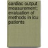 Cardiac Output Measurement; Evaluation Of Methods In Icu Patients