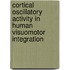 Cortical oscillatory activity in human visuomotor integration