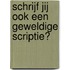 Schrijf jij ook een geweldige scriptie?