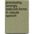 Processing strongly reduced forms in casual speech