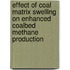 Effect of coal matrix swelling on enhanced coalbed methane production