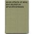Acute effects of wine and alcohol on atherothrombosis