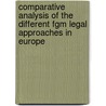 Comparative Analysis Of The Different Fgm Legal Approaches In Europe door J. Deblonde