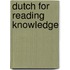 Dutch for reading knowledge