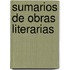 Sumarios de Obras Literarias
