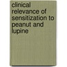 Clinical relevance of sensitization to peanut and lupine door K.A.B.M. Peeters