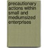 Precautionary actions within small and mediumsized enterprises
