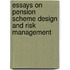 Essays on pension scheme design and risk management
