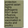 Protection against Asian highly pathogenic H5N1 avian influenza infection by vaccination in ducks and poultry door Mieke Steensels